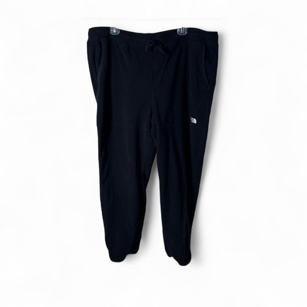 The North Face Classic Fleece Pants Men XXL 2XL Black Sweatpants Pockets Outdoor